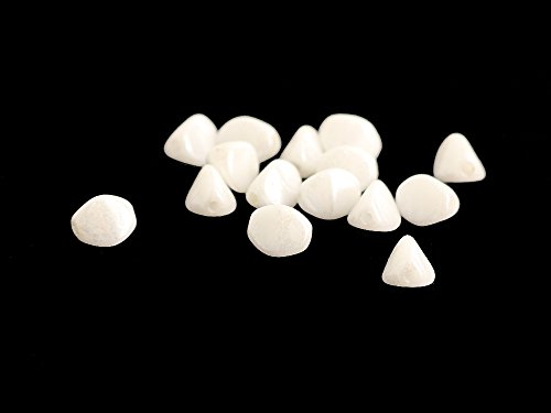Pinch Beads/Böhmische Glasperlen 5mm in weiß - 100 Stück von Sescha