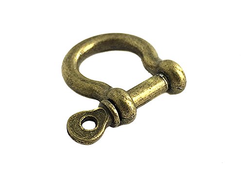 Schäkelverschluss/Shackle Verschluss in Bronze 25x19.5mm - 10 Stück von Sescha