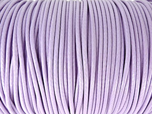 Sescha Baumwoll Kordel Korean Wax Cord 2mm in Flieder - 5 Meter von Sescha