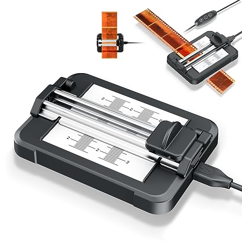 Sessleger Professioneller transparenter Folienschneider für 35-mm-Filme & Negative im mittleren Format von 120, seitliche Hintergrundbeleuchtung, zum Schneiden alter Fotos, widerstandsfähig. von Sessleger