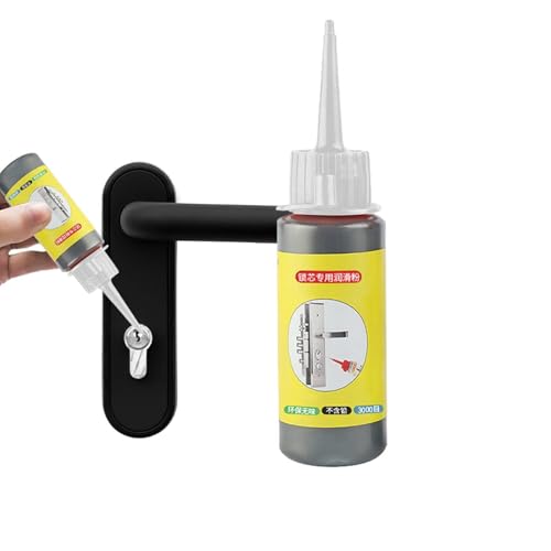 60ml Graphitpulver für Schlösser | Schmierpulver für Schließzylinder | Schmiermittel für Türschlösser, Türführungen, Autoschlösser, Türschlossscharniere, Korrosion verhindern 60ml Graphitpulver für Schlösser | Schmierpulver für Schließzylinder | Schmiermittel für Türschlösser, Türführungen, Autoschlösser, Türschlossscharniere, Korrosion verhindern von Setauoo