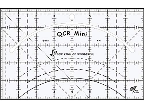 Sew Kind of Wonderful QCR Mini-Lineal, Acryl, Originalversion von Sew Kind of Wonderful