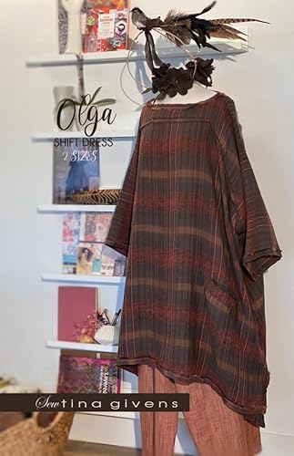 Sew Tina Givens Schnittmuster Olga Etuikleid aus Papier, S-4XL von Sew Tina Givens