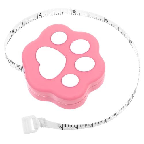 1Stk Mini-Maßband körpermaß maßband tragbares Maßband kleines Maßband Körper Maßband maßkrug messband werkzeug Cartoon schönes Maßband Körper Messinstrument PVC-Weichkleber Rosa Sewroro von Sewroro