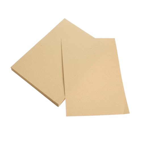 Sewroro 1 Packung Kraftpapier Scrapbooking-Papier Karton braunes Papier Bastelmaterial DIY-Papier Decoupage Bastelpapier Postkarten zum Versenden Kunstkartenpapier Zellstoffpapier Khaki von Sewroro