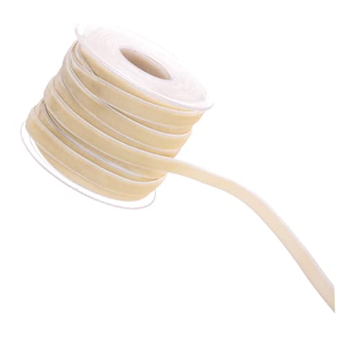 Sewroro 1 Rolle 20 Geschenkbänder ein Verpackungsband geschenkband seidenband hochzeitsringe Festliches Band ehering Bausatz rosa Band zum Einwickeln Draht Geschenkverpackungsband Beige von Sewroro