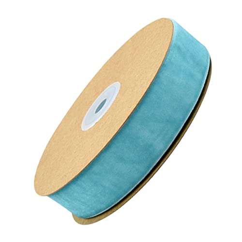 Sewroro 1 Rolle Beflockungsband doppeltes Band Gänseblümchen-Sonnenbrille dunkles Band Textilband Streamer seidenband ribbon Geschenkverpackungsband Geschenkbänder ein Verpackungsband Blue von Sewroro