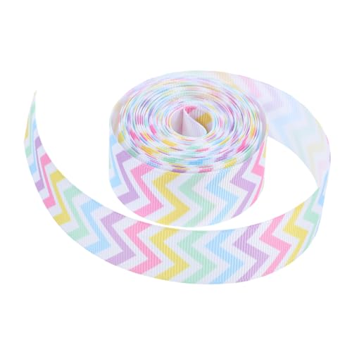 Sewroro 1 Rolle Osterband Ostergeschenkband Bowknot-gurt Packen Diy Liefert Packband Verpackungsband Für Festival-handwerksband Gewelltes Zierband Festival-packgurt Polyester von Sewroro