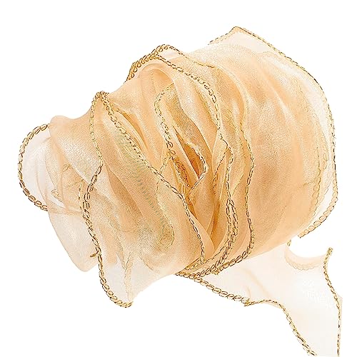 Sewroro 1 Rolle Schleife Dekorationen Aus Blumenballons Wickelband Grosgrain-bänder Transparentes Band Bogenband Geschenkband Selber Machen Band Für Kränze Schimmerndes Band Polyester von Sewroro