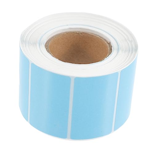 Sewroro 1 Rolle Thermopapier Thermoetiketten Selber Machen Leere Adressetiketten Farbige Etiketten Auflösbare Etiketten Selbstklebende Adressetiketten Barcode-etiketten Aufkleber Sky-blue von Sewroro