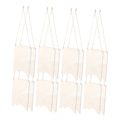 Sewroro 1 Satz Anhänger Aus Holz Holzbrett Hängende Holzplatte Unlackiertes Holzschild Holzleerbrett Holzpest Selber Machen Leere Schilder Für Das Handwerk Holzschild Leer Beige Hanfseil von Sewroro