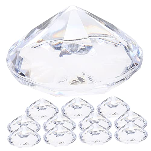 Sewroro 1 Satz Diamond Position Kartenhalter Tischkartenhalter Für Die Hochzeit Platzkarten-clips Tischnummernhalter Diamant-tischkarten-clips Platz Stellen Transparent Acryl 12st von Sewroro