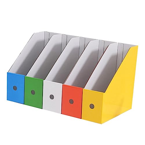 Sewroro 1 Satz Farb Datei Regal Büro-bücherregal Aktenhalter Für Den Schreibtisch Halter Für Zeitschriftenordner Aktenschrank-ordner Magazin-schreibtisch-organizer Papier Colorful von Sewroro