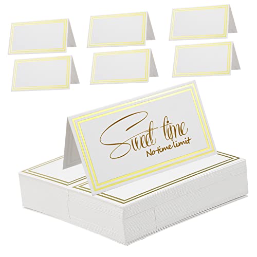 Sewroro 1 Satz Karte Hochzeitsschilder Leer Reservierte Tischschilder Name Der Partytabelle Einweihungsparty Wedding Card Wedding Decor Tischdekoration Hochzeitsdeco Feierstahl Papier 60st von Sewroro