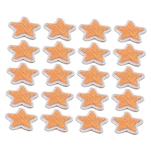 Sewroro 1 Satz Pentagramm-patch Stoffaufkleber Für Bekleidung Flicken Für Kleidung Reparaturflicken Für Jacken Flicken Aufnähen Patches Nähen Sterndekor Diy-patch Für Polyester Orange 20st von Sewroro