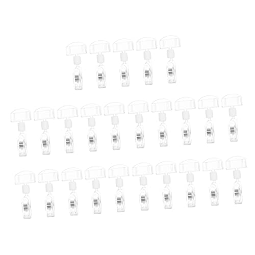 Sewroro 1 Satz Pop-werbeclip Schilder Für Kleiderständer Etikettenständer Clips Anzeigen Verstellbarer Ständer Speichern Clips Für Regaletiketten Sign-display-clips Produkt Tür Acryl 25st von Sewroro