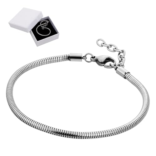 Sewroro 1 Satz Schlangenknochenarmband Reize Umschalten Halsketten Sterlingsilberarmbänder Für Frauen Armband Silber 925 Damen Bettelarmbänder Für Mädchen Schmuck Schließe Silver Papier von Sewroro