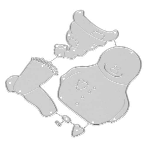 Sewroro 1 Satz Schneemann-messerform Schneemann Schneiden Scrapbooking-stanzform Stanzungen Filigrane Stanzformen Prägefolder Für Die Kartenherstellung Foto-tool Silver Kohlenstoffstahl von Sewroro