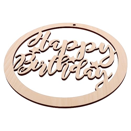 Sewroro 1 Stück Happy Birthday Karte Golfstempel Tür Happy Birthday Hintergrund Benutzerdefinierter Hut Anhänger Happy Birthday Banner Schilder Neon Plakette Kreis von Sewroro