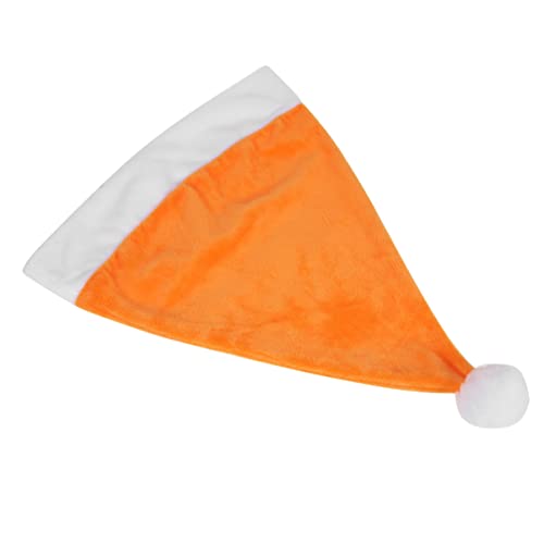 Sewroro 1 Stück Weihnachtsmann Mütze Weihnachtsmütze Weihnachtsmütze Weihnachtsmann Mütze Weihnachten Neujahr Festliche Party (Orange) von Sewroro