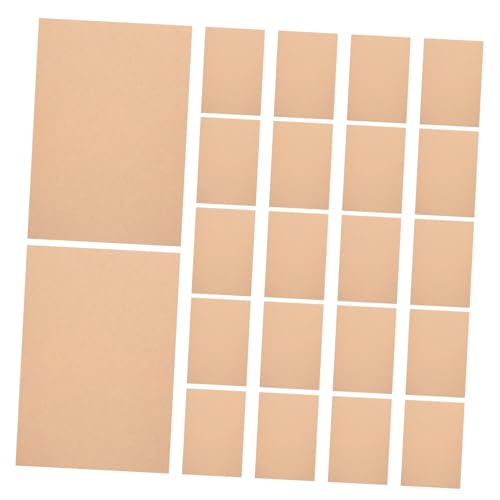 Sewroro 100 Blatt Druckerpapier Etiketten Für Ordner Versandetiketten Bedruckbare Etiketten Plakatkarton Braunes Kopierpapier Sammelalbum Papierblock Kleine Umschläge Manila von Sewroro