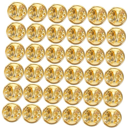 Sewroro 100 Stk Pin-Schmetterlingshut Wäscheklammern Revers Brosche Anstecknadel Krawattenklammern Schmetterling-Pin-Rücken Krawattennadeln für Schmetterlingskupplungen Stift Kupfer Golden von Sewroro