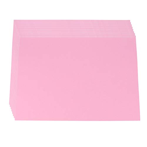 Sewroro 100 Stück Farbiges Kopierpapier Bedruckbares Druckerpapier Briefpapier Büttenpapier Karton Modellbau Farbpapier Pastell Briefumschlagpapier Konstruktionspapier Druckerpapier Rosa von Sewroro