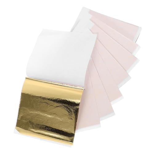 Sewroro 100st Imitierte Goldfolie Metallic-karton Nachahmung Von Goldfolienpapierkunst Goldflocke Goldfolien-papierhandwerk Farbige Folie Metallisches Origami-papier Eloxiertes Aluminium von Sewroro