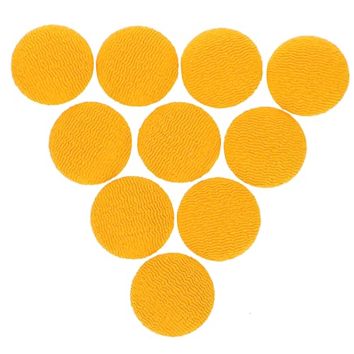 Sewroro 10st Stoffknopf Dekorative Kleidungsknöpfe Verschiedene Knöpfe Zum Basteln Scrapbooking-bastelknöpfe Knöpfe Masse Runde Knöpfe Annähen Bunte Knöpfe Diy Zubehör Eingewickelt Yellow von Sewroro