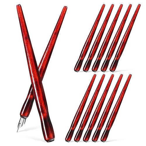 Sewroro 12 Stück Für Dip Pen Joy Pens Kugelschreiber Gel Flair Clear Pen Kugelschreiber Lineal Hover Pen Plate Stift Organizer Ständer Comic Stifthalter Netz Stifthalter Dip Pen Feder Set von Sewroro