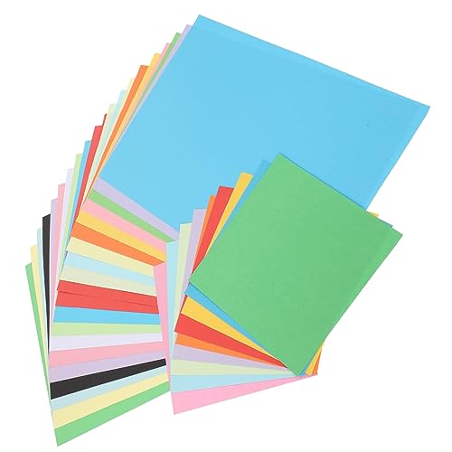 Sewroro 120 Blatt Farbiger Karton Farbiges Papier Für Kinder DIY Bastelpapier Dekoratives Faltpapier Druckpapier Buntes Bastelpapier Kinder Farbpapier Druckerpapier Buntes von Sewroro