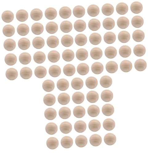 Sewroro 150 Stück Perlen Zur Schmuckherstellung Einfache Holzperlen DIY Bastelperlen Runde Holzkugel Kreatives DIY Perlenzubehör von Sewroro