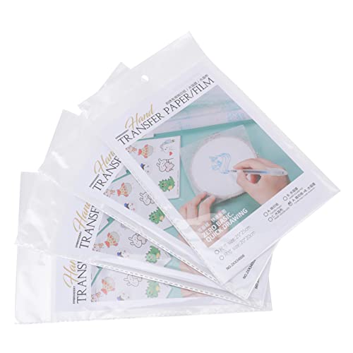 Sewroro 16St Wasserlöslicher Film Applikationen Stoffstabilisator Hand Stickzubehör sauf tshirt transferpapier kinderwerkzeug unterhemden DIY nähzubehör Kreuzstichmaterial pva Transparent von Sewroro