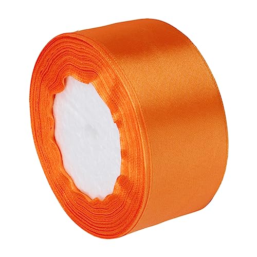 Sewroro 1stk Verpackungsband Blumenkuchendekorationen Hochzeitstortendekorationen Breites Band Sackleinen Girlande Dekoratives Band Schleifengirlande Orange Dreiecksgarn Aus Polyester von Sewroro