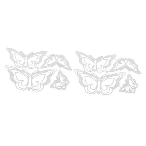 Sewroro 2 Stück Stanzschablonen Für Die Kartenherstellung Schablonen Schmetterlinge Stanzformen Für Die Kartenherstellung Metallstanzen Für Die Papierherstellung Und von Sewroro