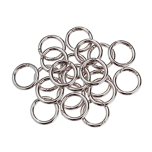 Sewroro 20 Stk Sprungring Schmuck Mini-split-sprungring Schlüsselbund Karabiner Mit Ring Biegeringe Zur Schmuckherstellung Silberkette Goldene Ringe Vergoldeter Ring Der Ring Silver von Sewroro