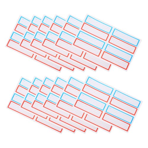 Sewroro 20 Stück Blanko Etikettenaufkleber Handschriftliche Etikettenaufkleber Selbstklebende Etiketten Blanko Etiketten Etikettenpapieretiketten Selbstklebende Etikettenaufkleber von Sewroro