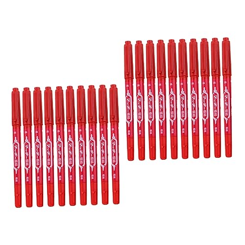 Sewroro 20 Stück Doppelseitiger Markierungsstift Ölige Marker Vielseitig Einsetzbar Öliger Marker Whiteboard Marker Trocken Abwischbare Expo Marker Trocken Abwischbarer Umriss von Sewroro