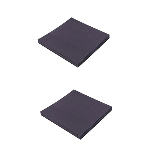 Sewroro 200 Stück Doppelseitiges Quadratisches Origami Papier Origami Papier Faltpapier Schwarzes Papier von Sewroro