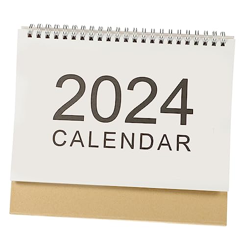 Sewroro 2023 2024 Tischkalender 2024 Staffelei Deko Stehender Kalender Tageskalender Kalender Im Einfachen Stil Standkalender Kreativer Kalender Mini-tischkalender Papier von Sewroro