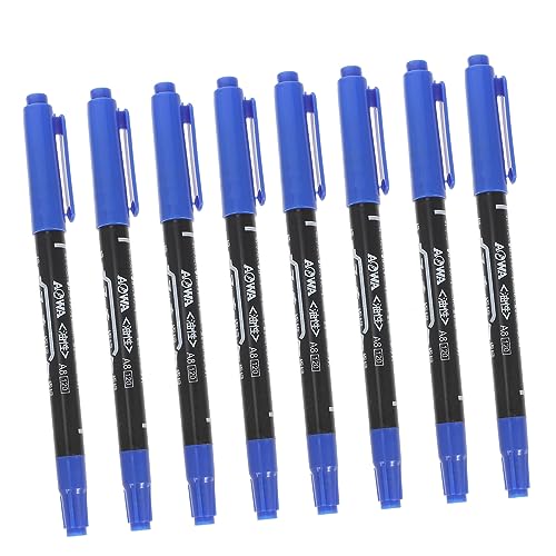 Sewroro 20St doppelseitiger Markierungsstift trocken löschen Farbmarker Whiteboard-Marker trocken abwischbar bürogadges skizzen ölige Markierungen trockener Löschstift Farbzubehör Blue von Sewroro