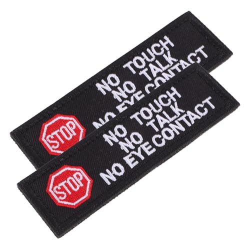 Sewroro 2St Stickaufnäher für Haustiertransporter Haustierhundegeschirr Hundeidentifikationsaufnäher Haustierzubehör Haustier Aufnäher hundegeschirr patch Sanitäter-Patch Polyester Black von Sewroro