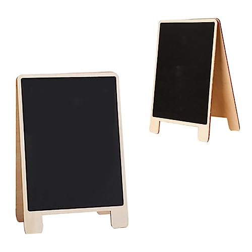 Sewroro 2St kleine tafel bemalen Tafel mit Staffelei kleine Tafelschilder Mini-Tafelschilder für Lebensmittel write board holzbrett Nachrichtentafel im Büro Message Board Zypresse Black von Sewroro