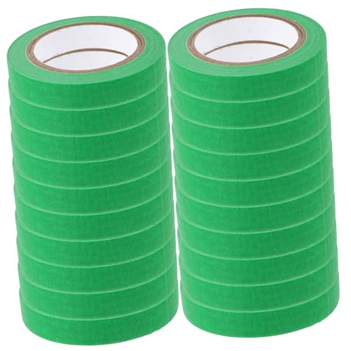 Sewroro 3 Sätze Maßgeschneidertes Positionierungsband Packband Aus Kraftpapier Mit Flacher Rückseite Selbstklebende Geschenkanhänger Pastellfarbenes Washi-tape Klebeband Green 20 Rollen*3 von Sewroro