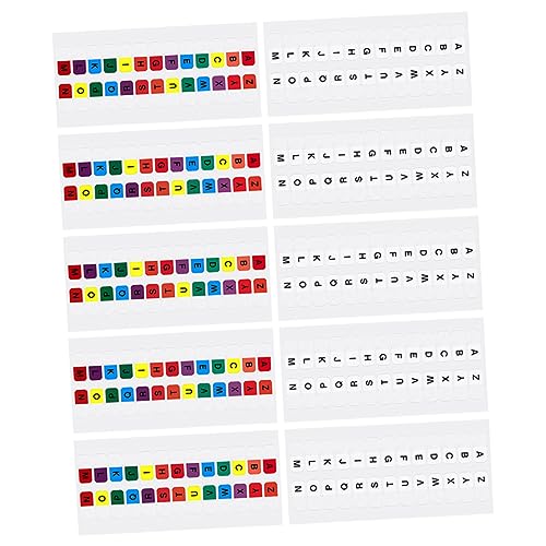 Sewroro 30 Blatt Alphabet-Index-Aufkleber Markierungen Ordnerteiler mit Laschen Tab Selbstklebende Registerkarten Haushaltsregisterkarten Registerkarten für Notizblockseiten Seitenreiter von Sewroro