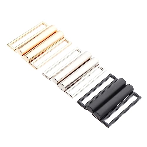 Sewroro 3St Gürtelschnalle bastelbedarf belt buckle Geschenkidee silver Gold agn Mantel-DIY-Schnalle Mantel mit quadratischer Schnalle Mantelschnalle DIY-Schnalle zum Basteln Zinklegierung von Sewroro