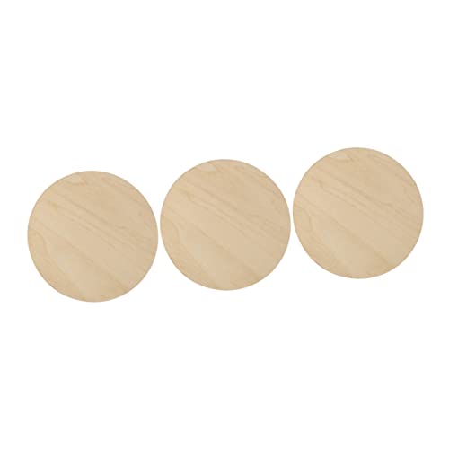 Sewroro 3st Malbrett Zum Selbermalen Madera Runden Handgemachte Diy-discs Handgefertigte Diy- Runde Holzbretter Leere Holzscheiben Holzkreise Bemalen Holzspäne Hölzern von Sewroro