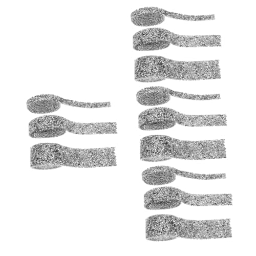 Sewroro 4 Sätze Rot-weiß-blaues Band Hochzeitsdeko Seidenband Gurt Strassband Zum Basteln Strassbandstreifen Diamantband Zum Basteln Band Aus Kristall-strasssteinen Harz Silver 3 Stück * 4 von Sewroro