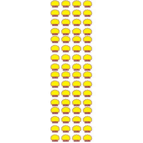 Sewroro 4 Sätze Warenpreisschild Schilder Für Den Einzelhandel Werbeaufkleberschilder Preisschilder Einkaufen Verkaufspreis Aufkleber Schilder Aufgestellt Weiße Karte 50 Stück * 4 von Sewroro