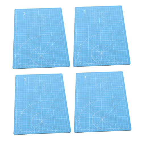 Sewroro 4 Stück Schneidbrett cutting mat cutting boards Hobby-Board-Quilt Schneidemattenbretter rotierende Schneidematte Nähen Bastelbedarf multifunktionale Schneidematten PVC Blue von Sewroro